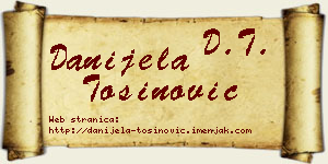 Danijela Tošinović vizit kartica